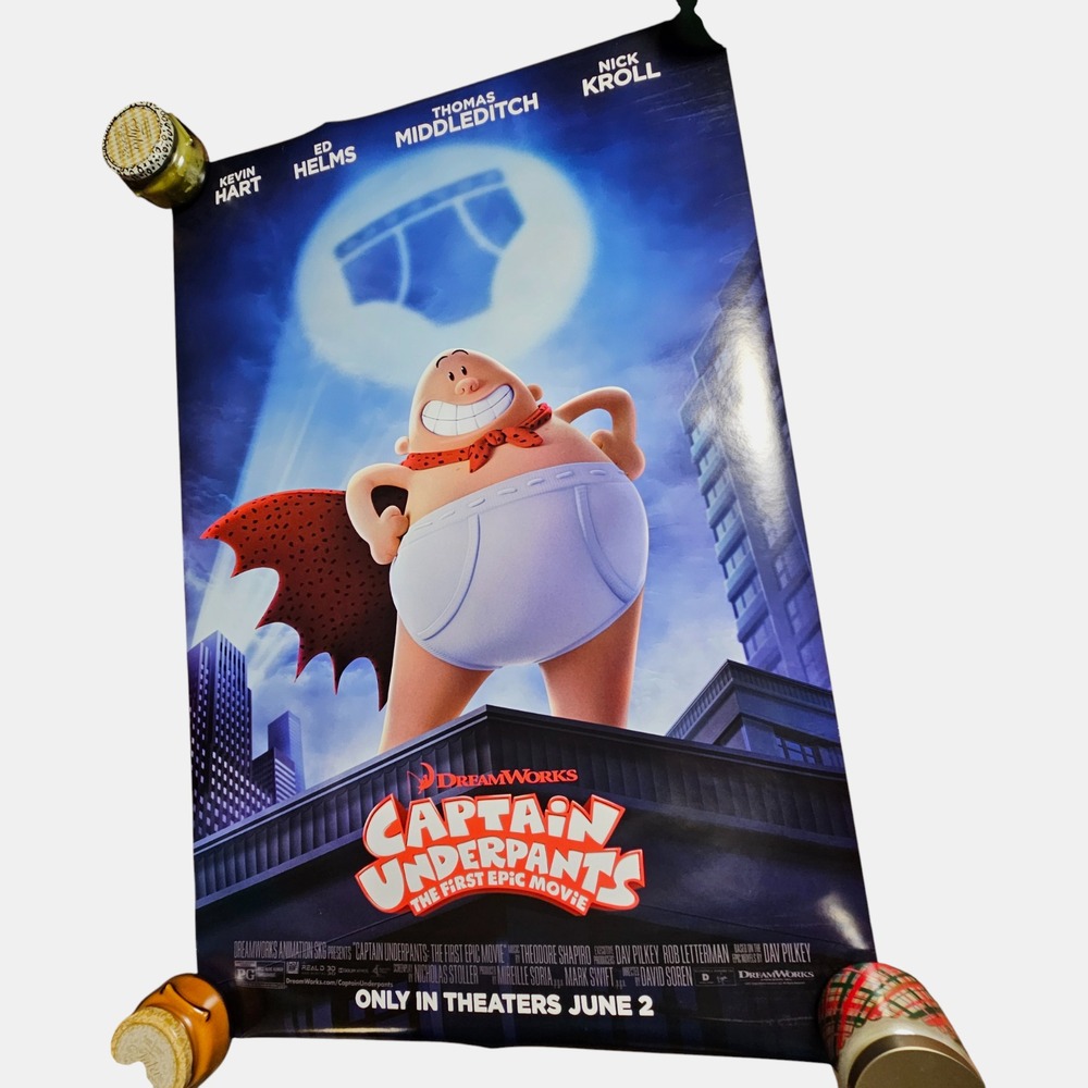 Captain Underpants: The First Epic Movie 2017 Promo Movie‎ Poster 27x40 D/S